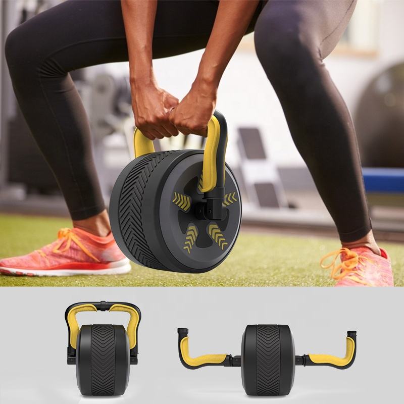 WA11 Kettlebell & AB roller 2in1 Function witwheel