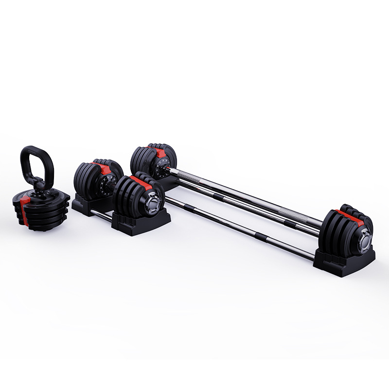 WD22 Adjustable 3 in 1 Barbell & Dumbbell & Kettlebell (12 levels
