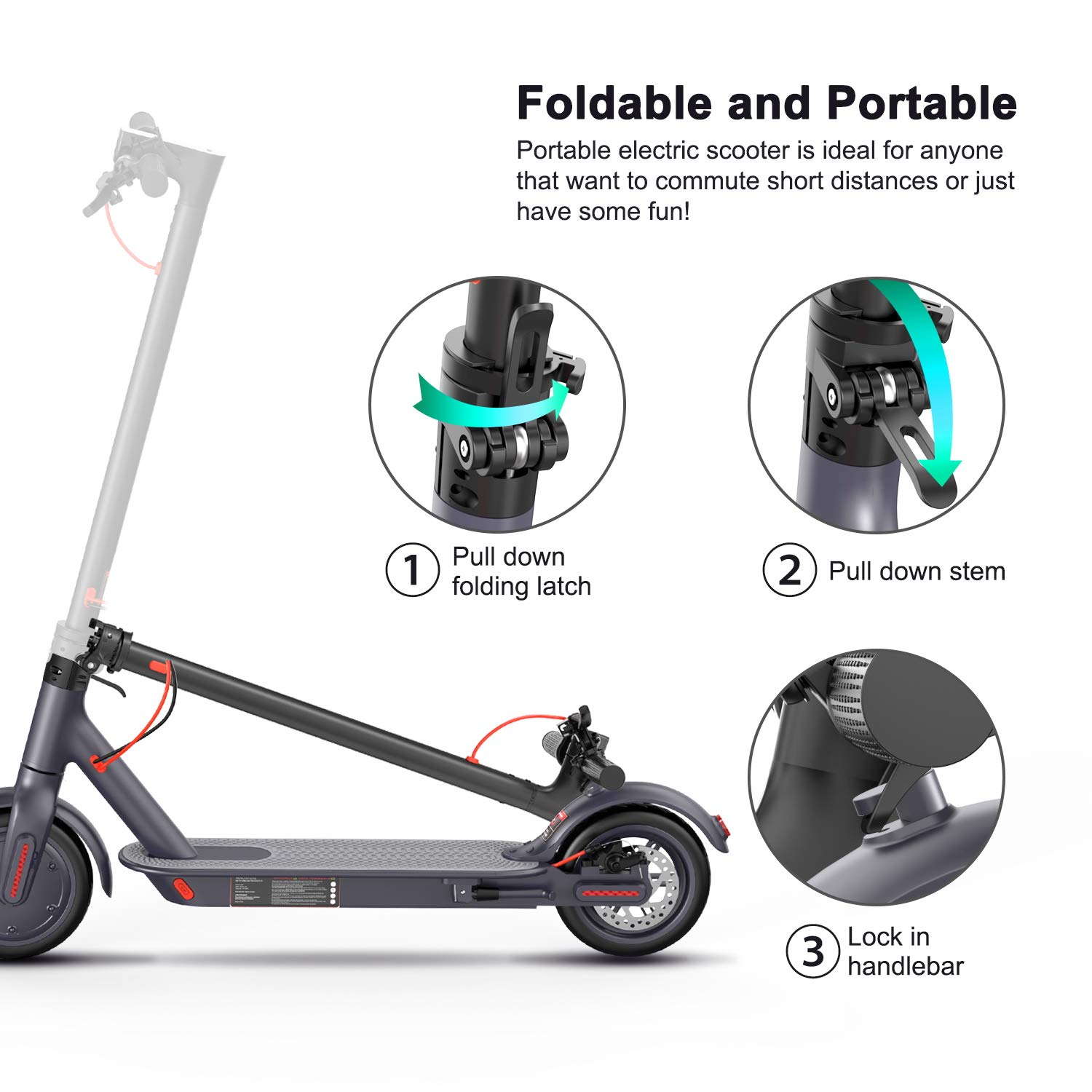 M1 Model Electric Scooter witwheel